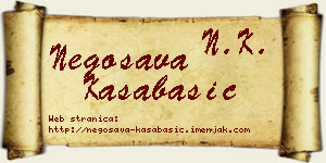 Negosava Kasabašić vizit kartica